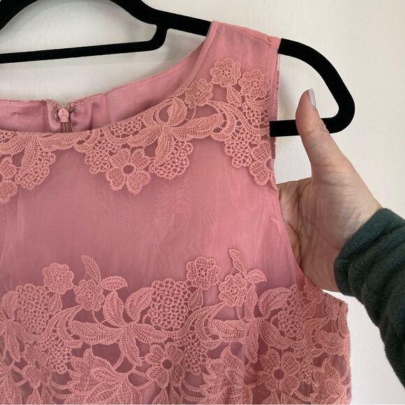 Katherine Kelly women’s lace pink dress size 12.  New with tags.  Read below! - Picture 8 of 11
